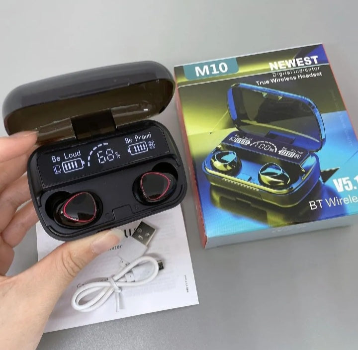 M10 Wireless Earbuds/ Classy Wireless Earbuds