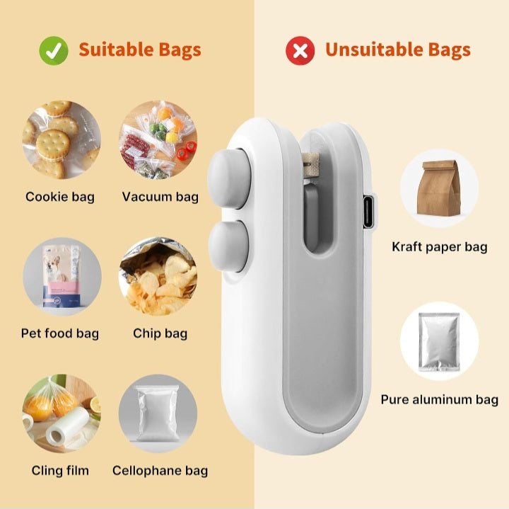 Mini Bag Sealer+Cutter.